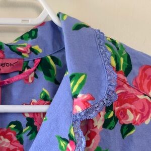 Betsy Johnson two piece, 100% cotton pyjama set Lightweight w whimsical details.